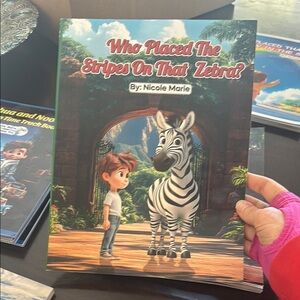 Children's Book with Zebra and Boy